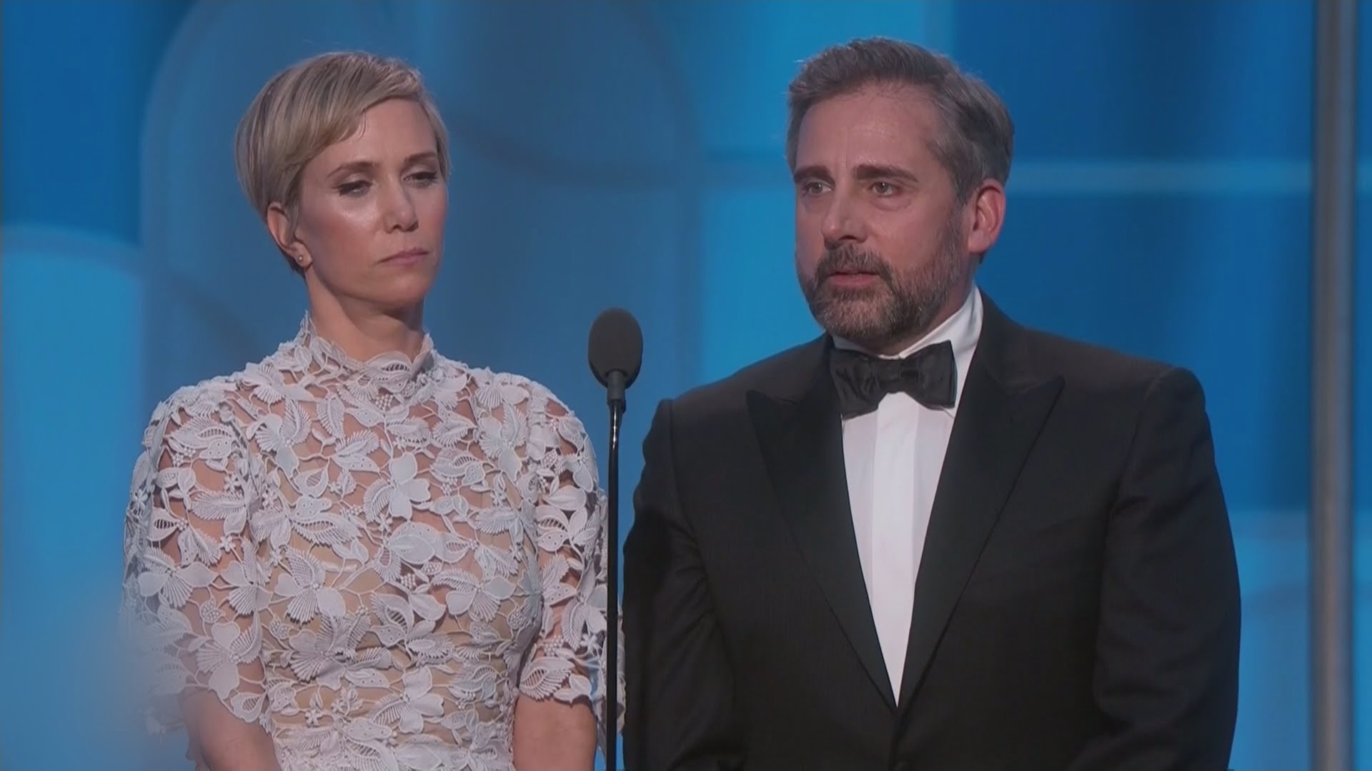 Golden Globes Steve Carell & Kristen Wiig do hilarious skit The