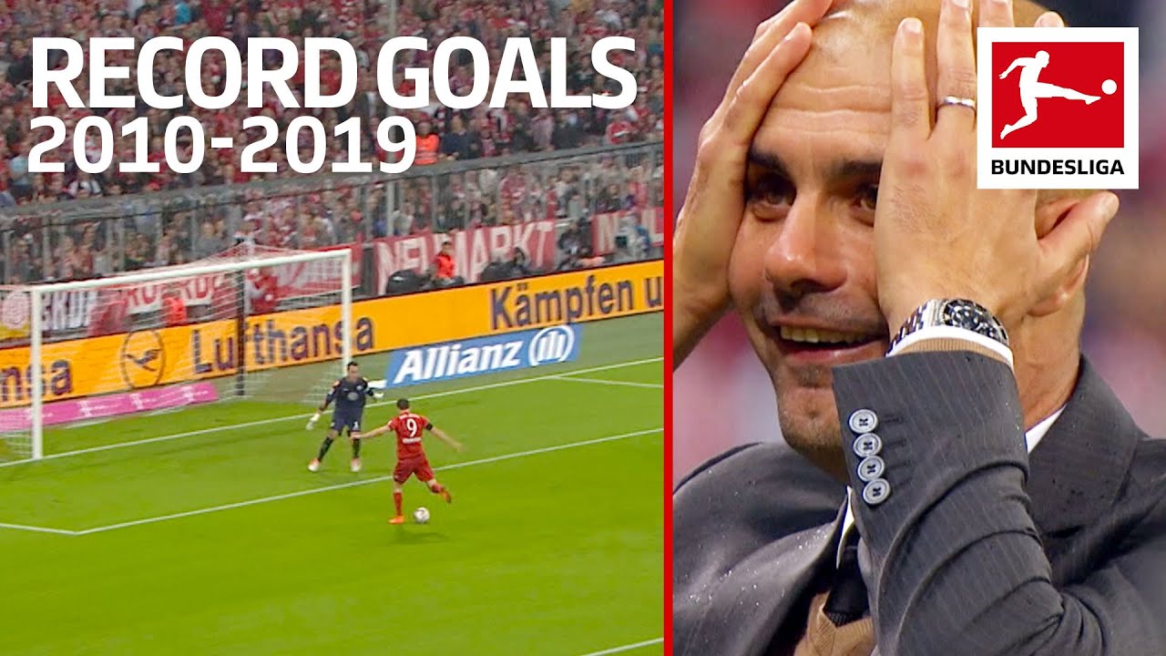 Top 10 Best RecordBreaking Goals of The Decade 20102019 Lewandowski