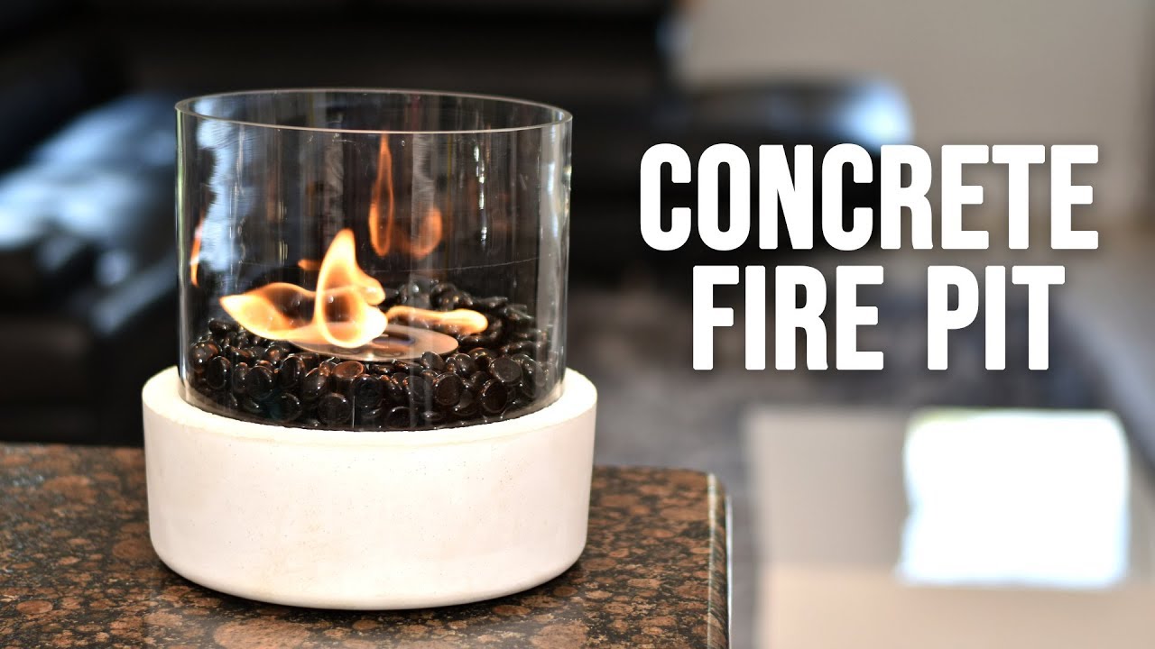 How To Make a Concrete Tabletop Fire Bowl / FIRE PIT The Global Herald