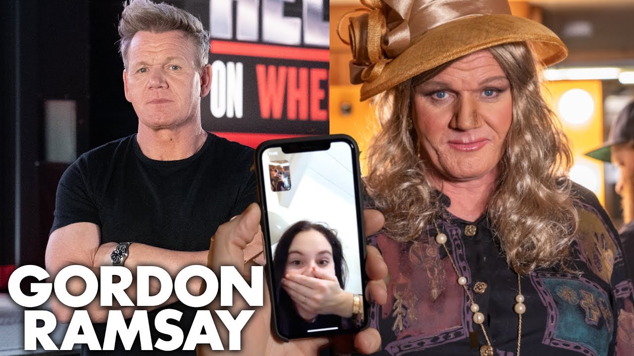 Gordon Ramsay Calls His Kids While Undercover As A Woman On 24 Hours to