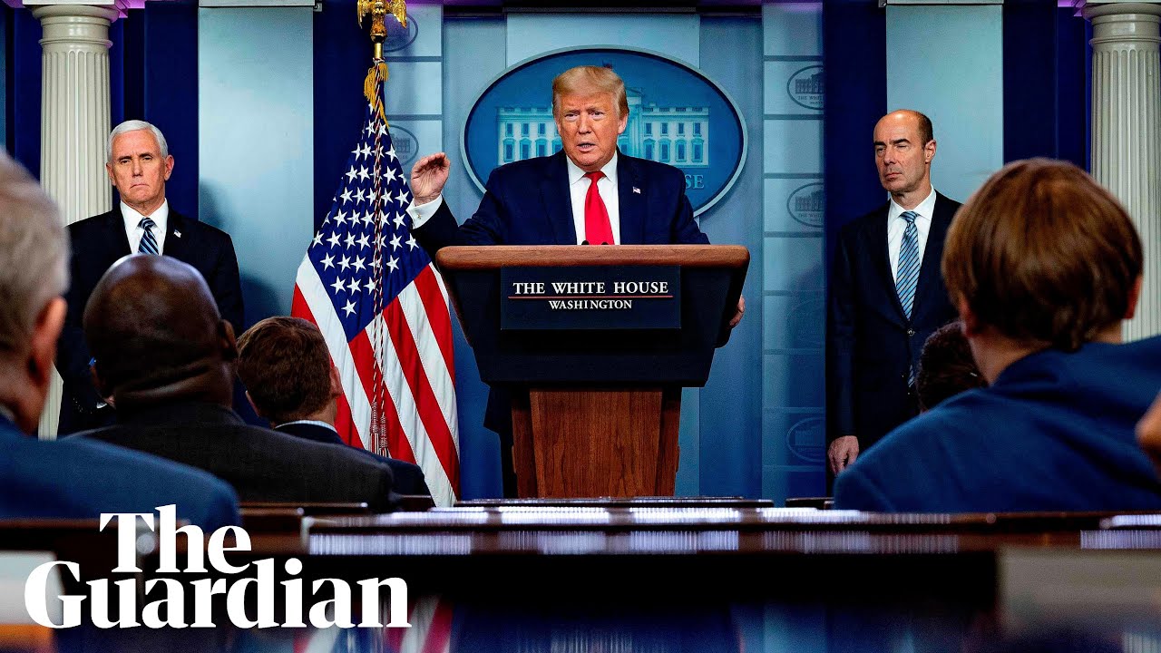 Coronavirus: Donald Trump and members of the US task force brief ...