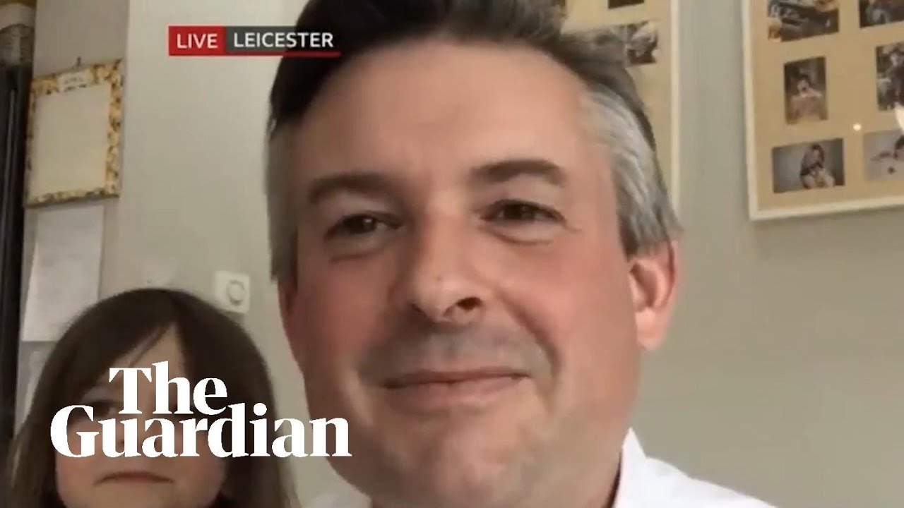 Shadow health secretary's daughters gatecrash live TV interview The