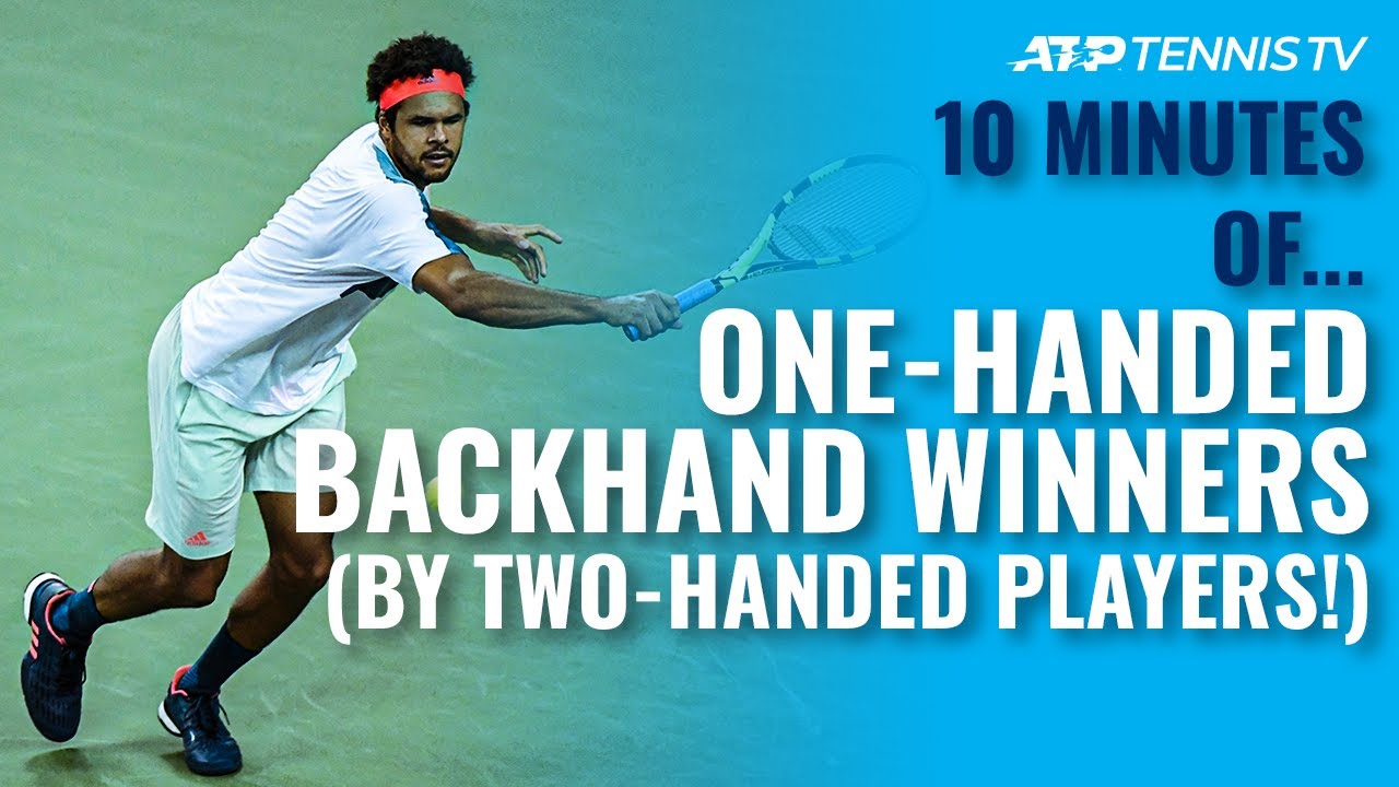 10 MINUTES OF Amazing OneHanded Backhand Winners From Tennis Players