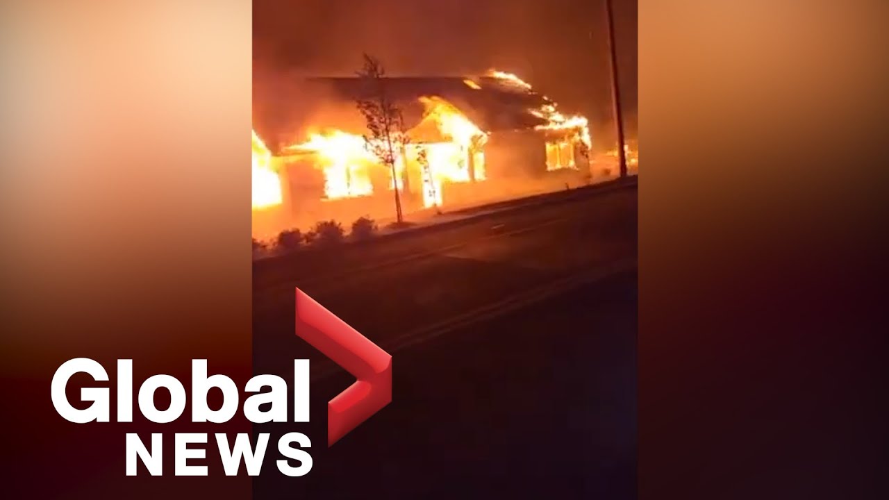 Oregon wildfires Man cycles through burning town as fires consume city