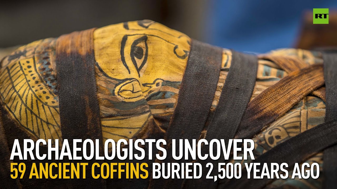 Archaeologists uncover 59 ancient coffins buried 2,500 years ago - The ...