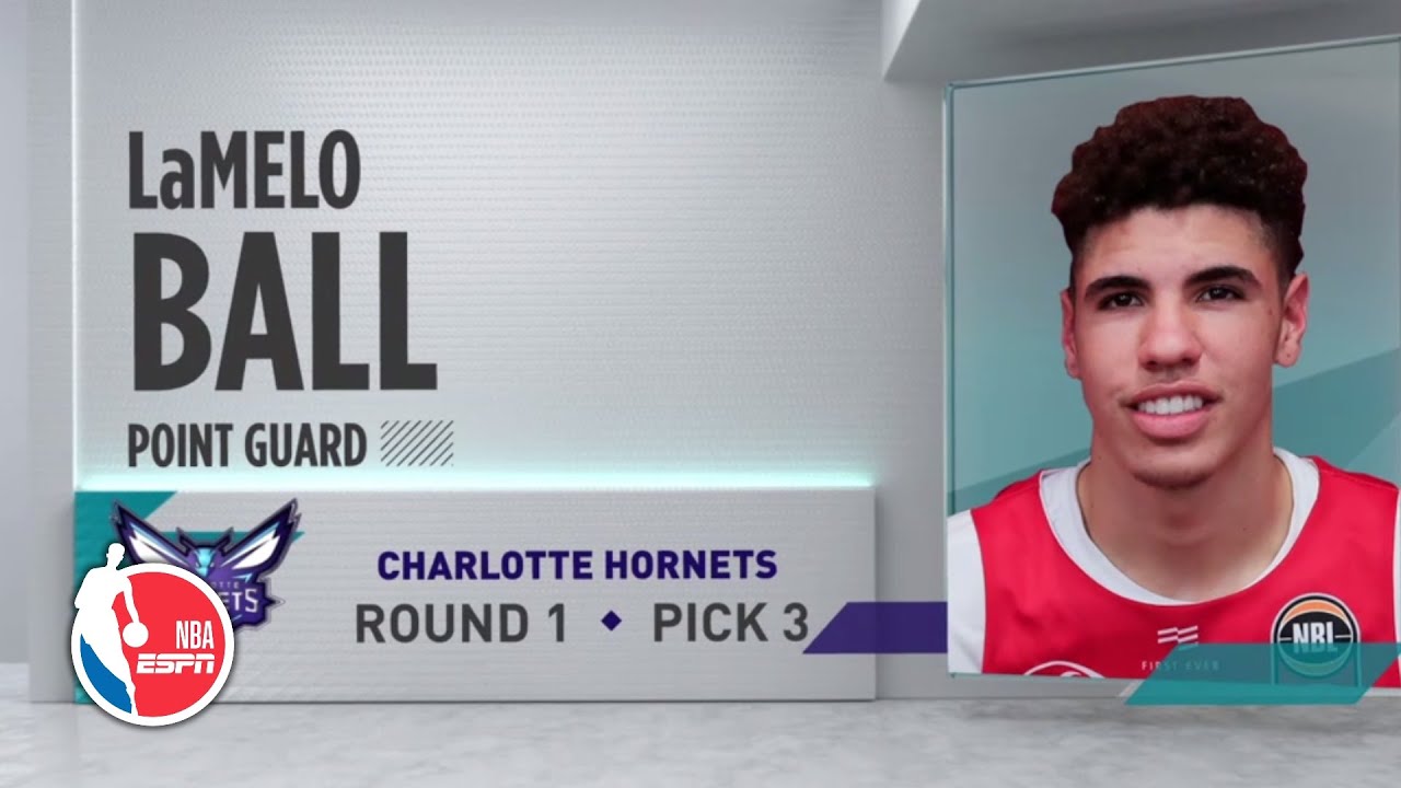 LaMelo Ball drafted No. 3 overall by the Charlotte Hornets | 2020 NBA