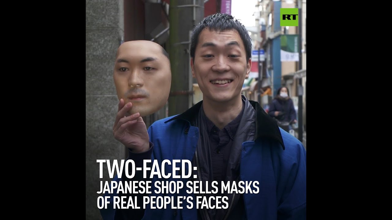 Twofaced Japanese shop sells masks of real people's faces The