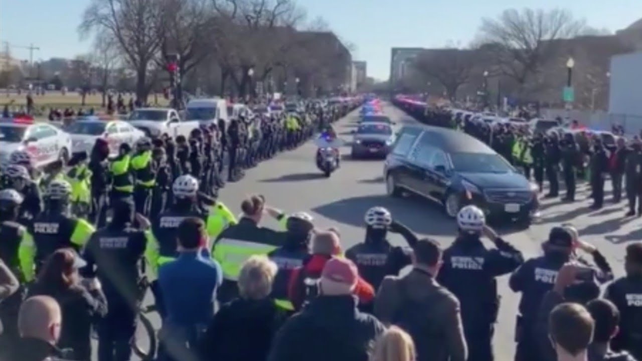 Funeral procession for police officer killed in Capitol attack held in ...
