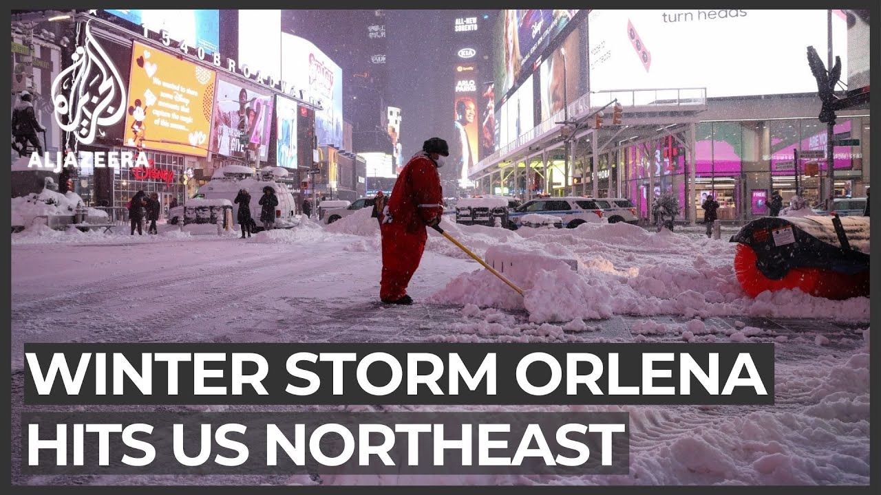 Storm hits US northeast: New York mayor declares state of emergency ...