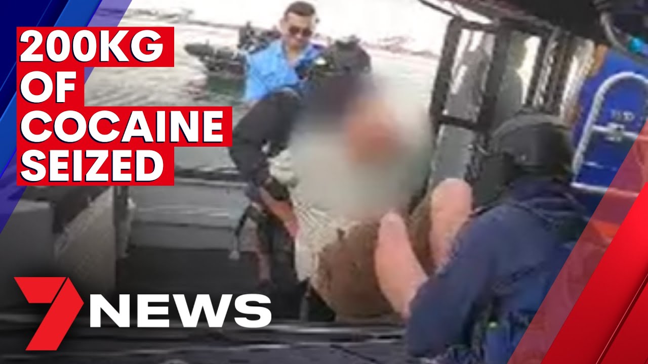 200 kilograms of cocaine seized off the NSW coast | 7NEWS - The Global ...