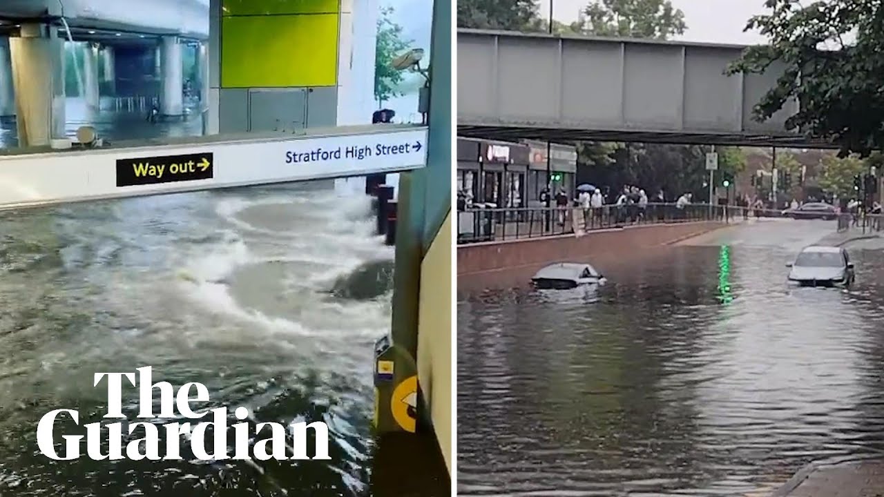 London flooding: vehicles stranded and tube stations submerged after ...