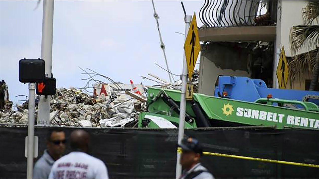 Explosives bring down the rest of collapsed Florida condo tower - The ...