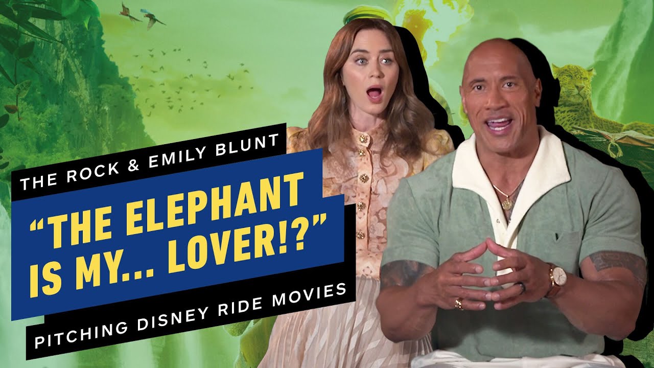 The Rock and Emily Blunt Pitch Their Dream Disney Ride Movies - The ...