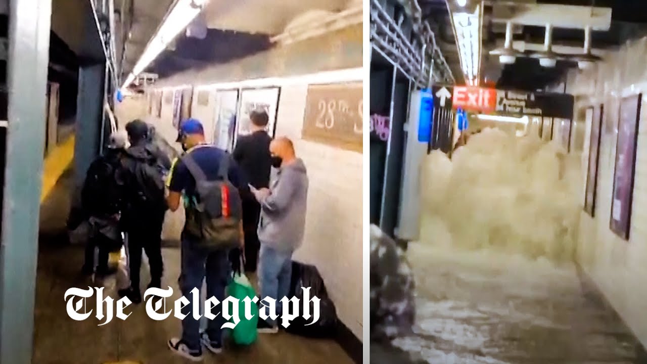 New York City subway stations flooded as Hurricane Ida causes chaos ...