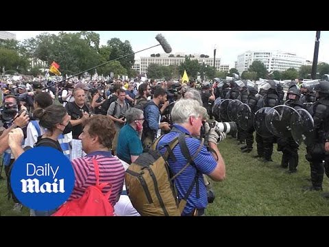 Justice for J6 rally: Police and press outnumber protesters by Capitol ...
