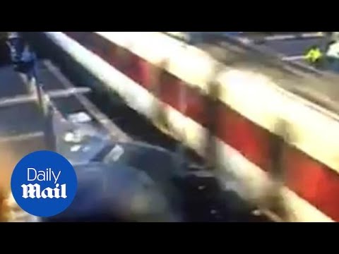 CCTV footage captures moment drunk driver smashes Range Rover into ...