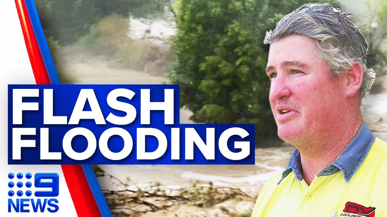 Queensland town hit by flash flooding | 9 News Australia - The Global ...