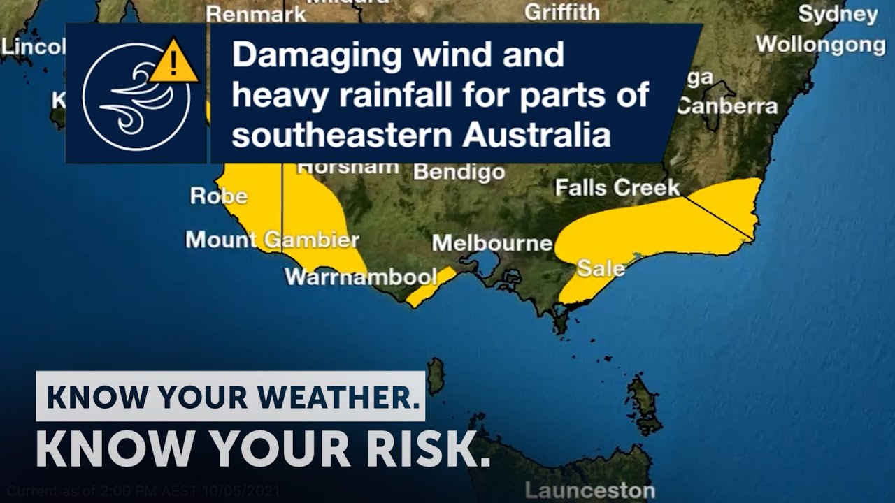 Australia Weather: Severe Weather Update: Damaging wind & heavy ...