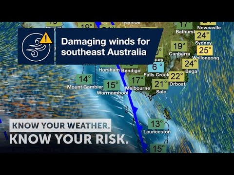Australia Weather: Severe Weather Update: Damaging winds for southeast ...