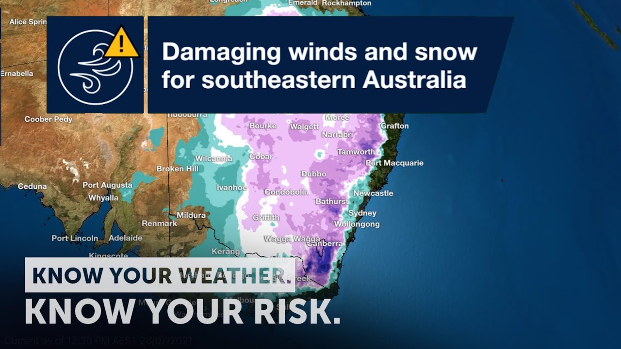 Australia Weather: Severe Weather Update: Damaging Winds and Snow for ...