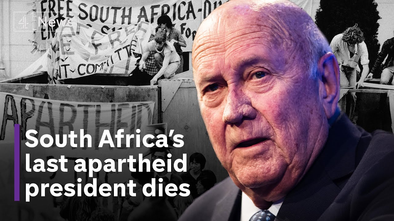 FW de Klerk Last South African apartheid president dies at 85 The