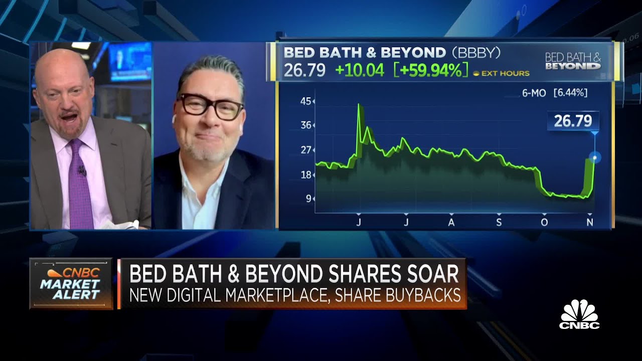 Bed Bath & Beyond stock surge is a 'moment in time', CEO Tritton says