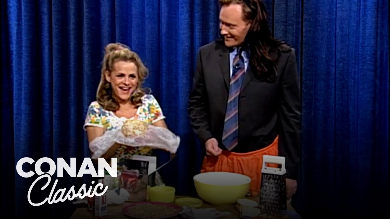 Amy Sedaris Teaches Conan How To Make Homemade Cheese Balls Late