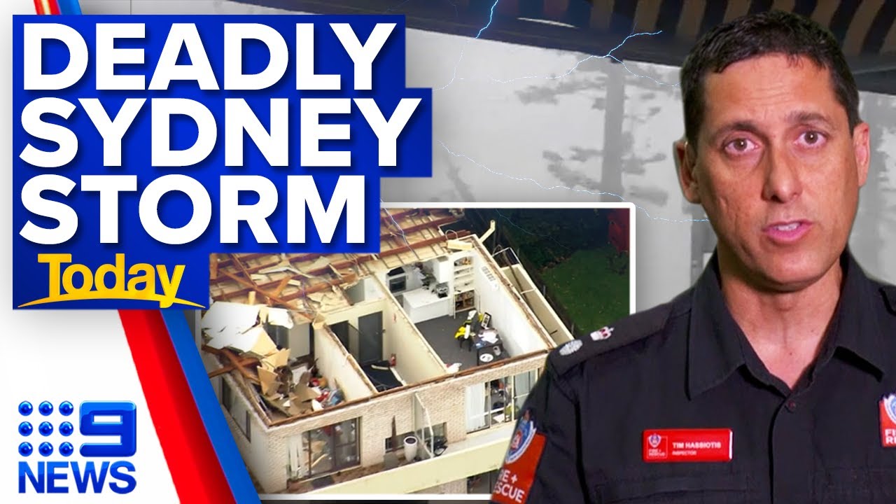 Deadly Sydney storm leaves thousands without power | 9 News Australia ...