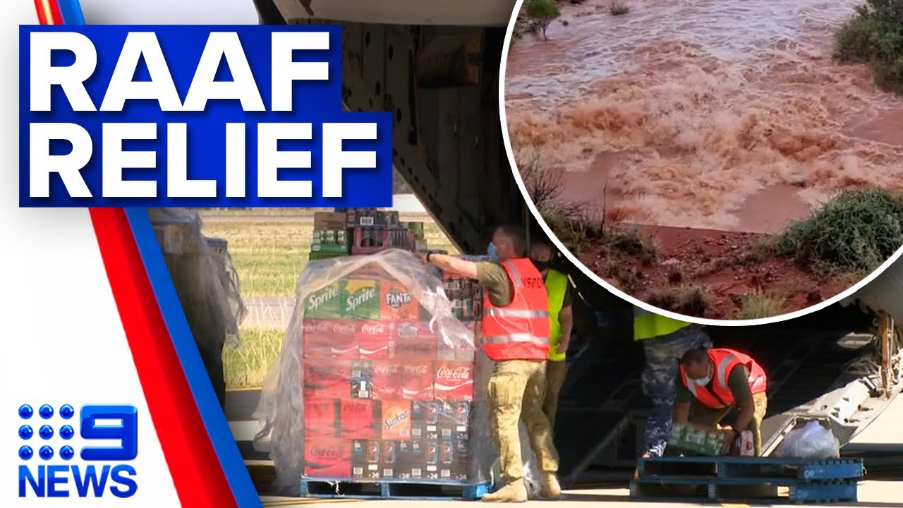 First RAAF flight carries food, supplies to flooded Coober Pedy 9