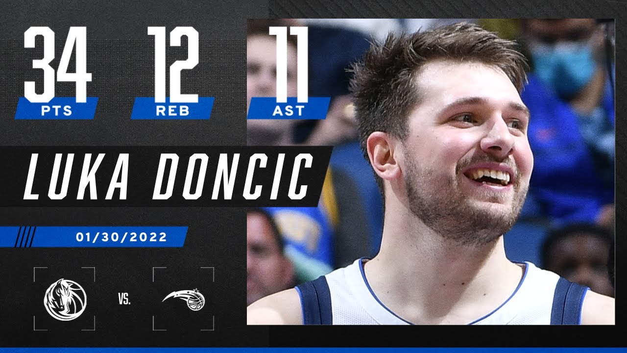 Luka Doncic drops another triple-double against the Magic with 34 PTS ...