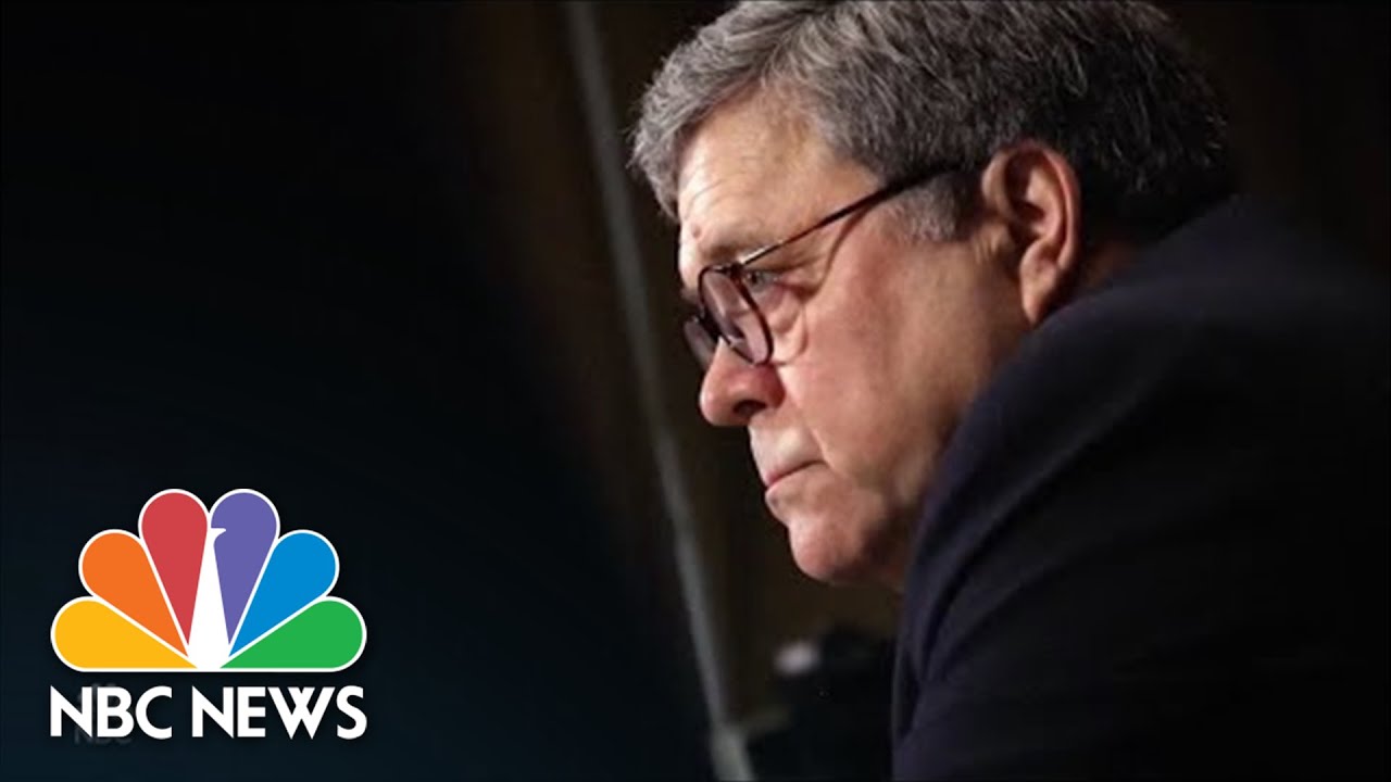 Lester Holt Questions Former Attorney General Barr About His Handling