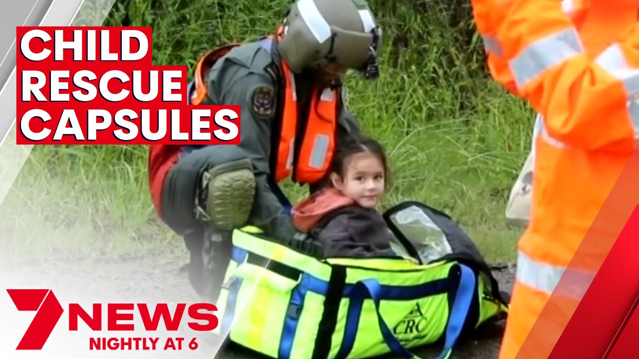 Navy use child rescue capsules to evacuate kids from Werrington flood
