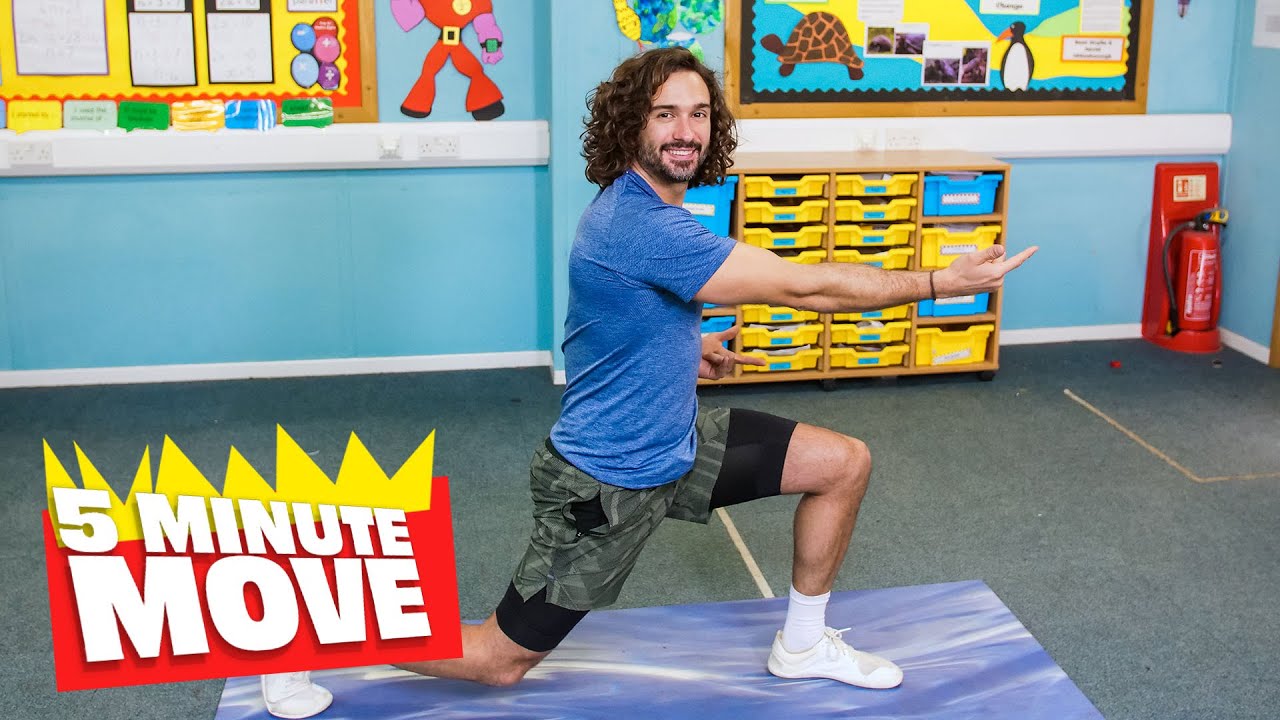 5 Minute Move Energising Kids Workout The Body Coach Tv The Global 5 Minute Move Energising Kids Workout The Body Coach Tv The Global