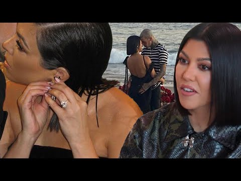 Kourtney Kardashian BROKE Engagement Ring From Travis Barker - The