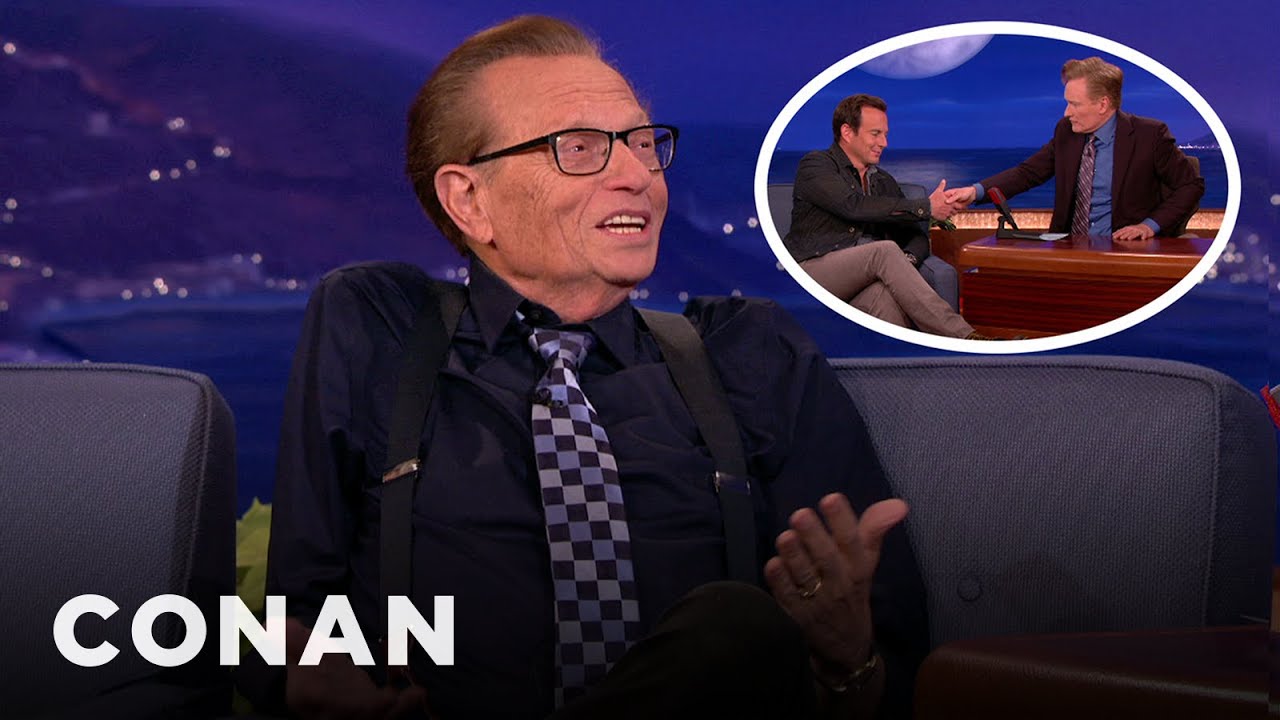 Larry King Busts Conan's Cheap Handshake Slam CONAN on TBS The