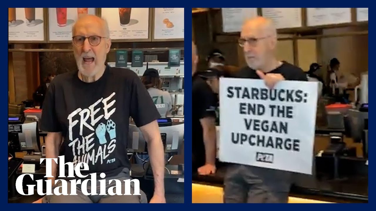 Actor James Cromwell glues hand to Starbucks counter in protest The