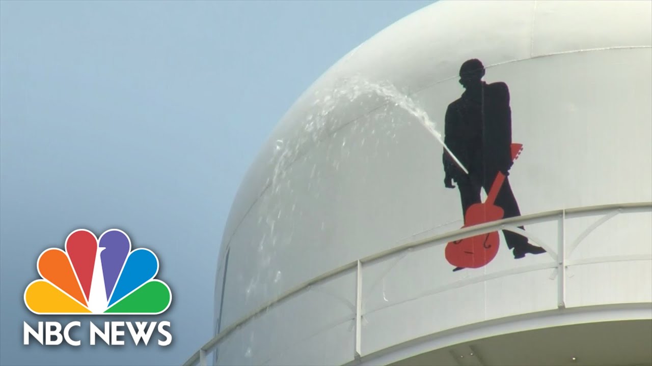 Johnny Cash Water Tower Springs Leak After Vandalism In Arkansas The