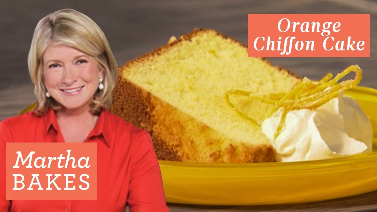 How to Make Martha Stewart's Orange Chiffon Cake Martha Bakes