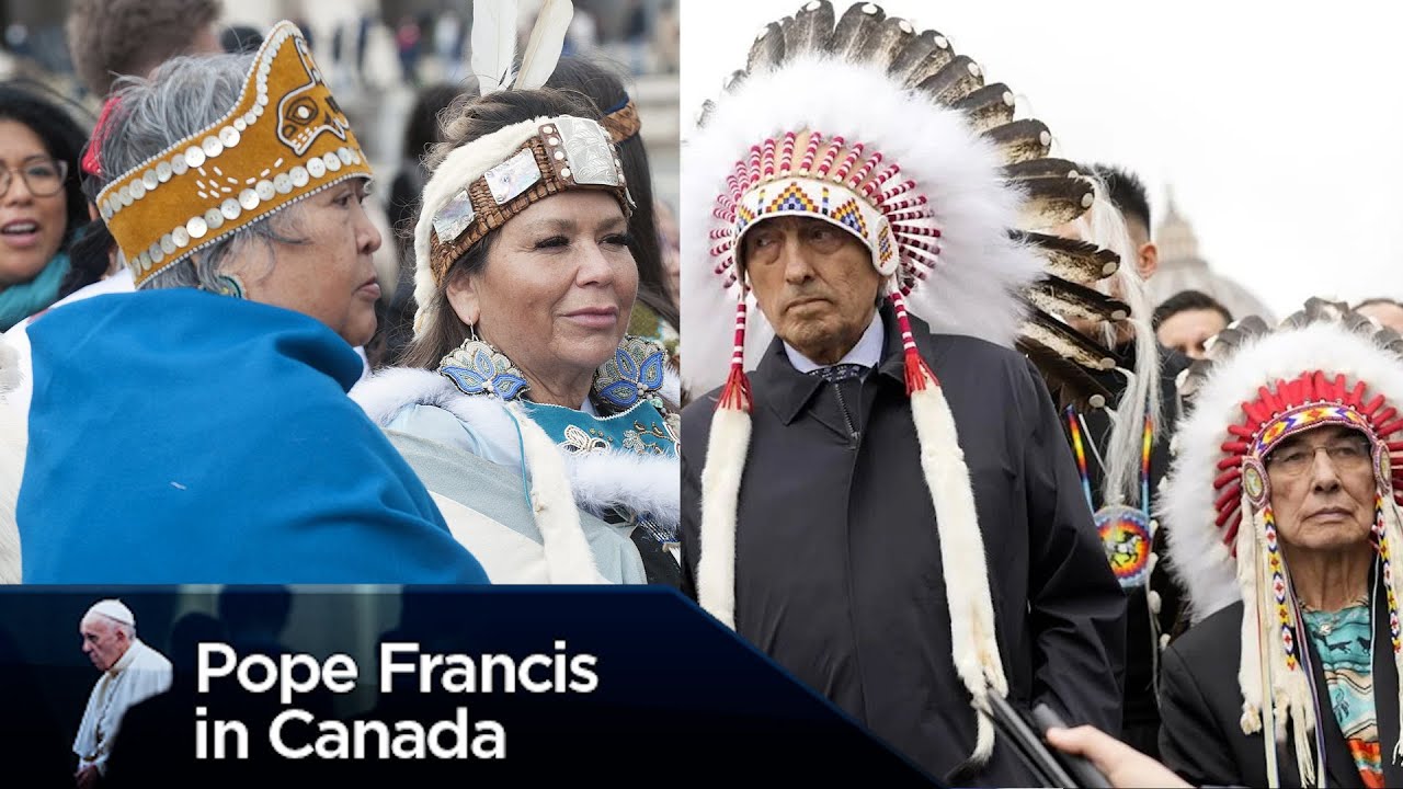 Pope Francis meets Indigenous leaders, residential school survivors in ...
