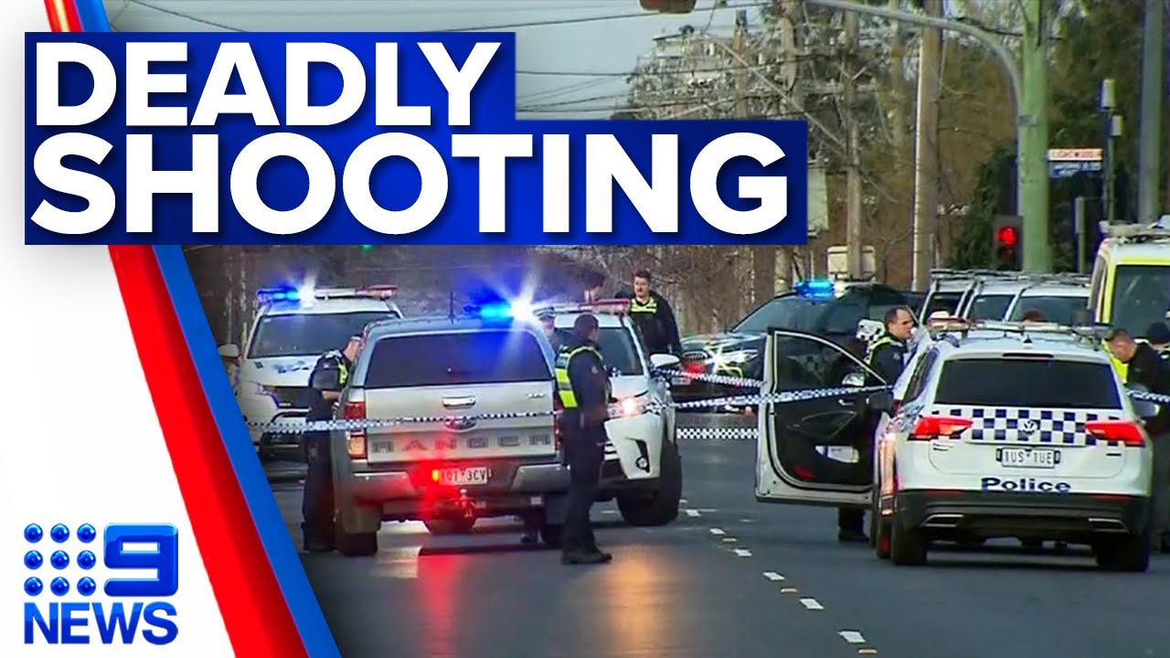 Manhunt underway after deadly Melbourne shooting | 9 News Australia ...
