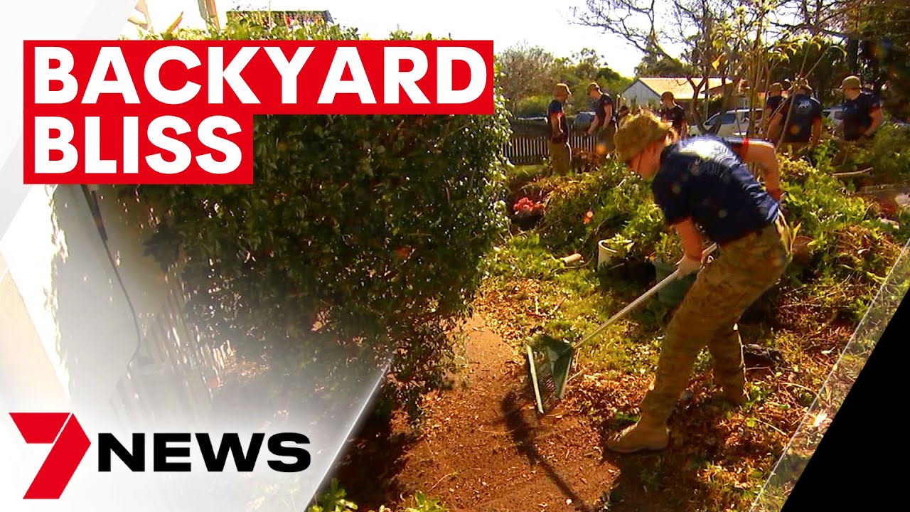 Soldiers transform 89-year-old Inala war widow's backyard | 7NEWS - The ...