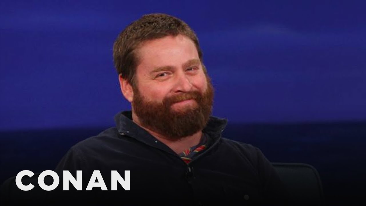Zach Galifianakis Still Can't Say His Last Name CONAN on TBS The