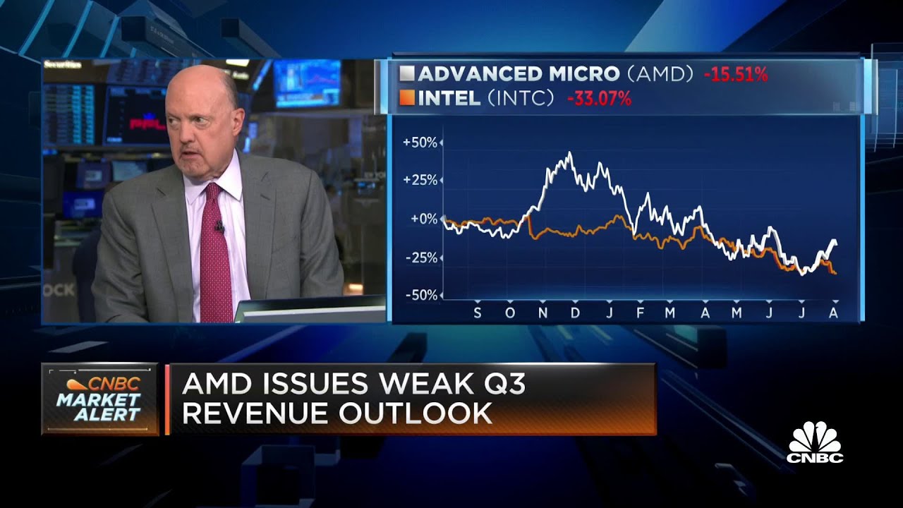 AMD has gained a huge amount of share against Intel, says Jim Cramer