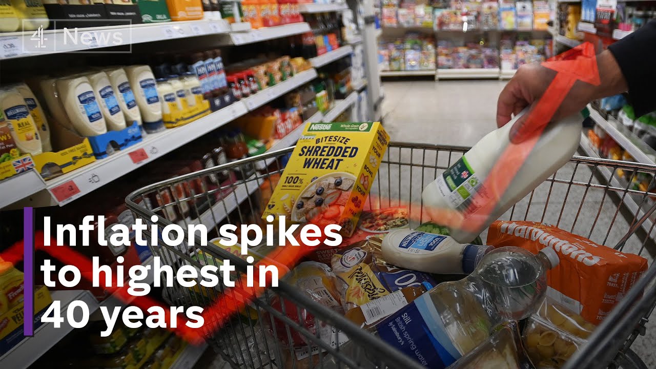 UK inflation rises to highest rate in 40 years as cost of living crisis ...
