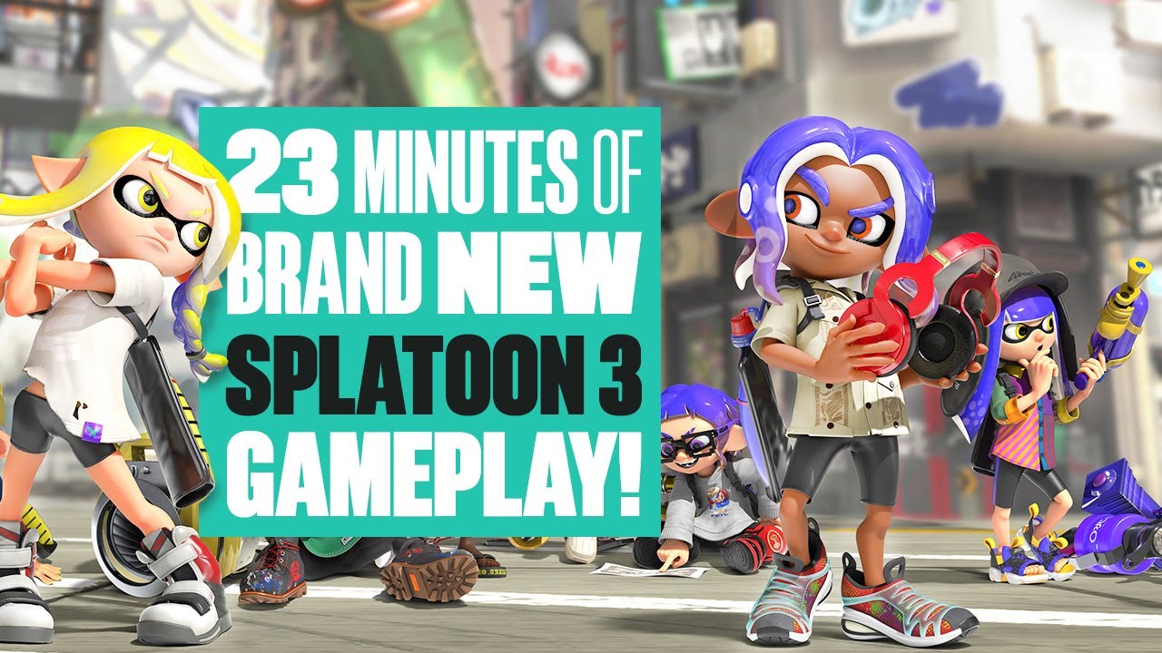 NEW SPLATOON 3 SINGLEPLAYER GAMEPLAY! First Look At Splatoon 3 Campaign plus Turf War & Salmon