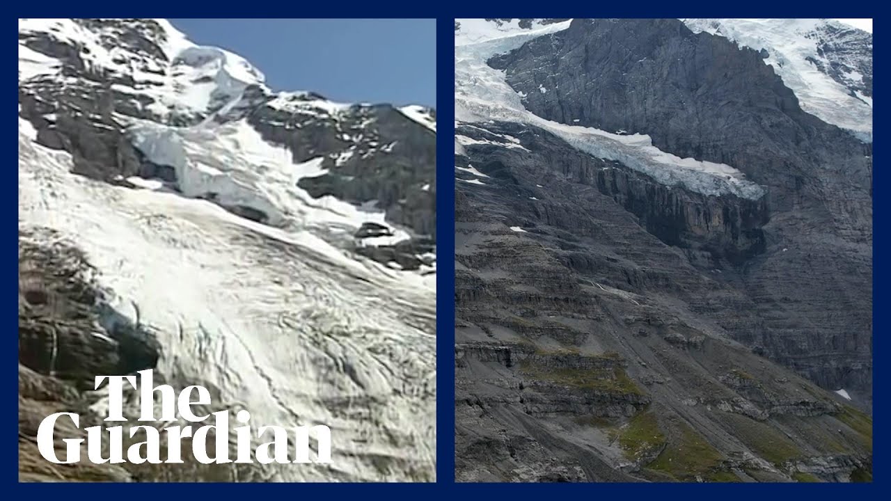 Switzerland’s melting glaciers: drone footage reveals impact of climate ...