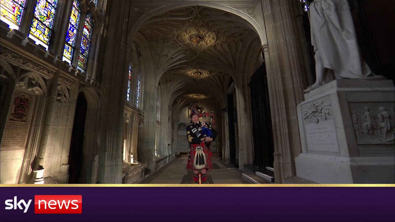 Lone Piper Concludes The State Funeral Of Queen Elizabeth Ii The
