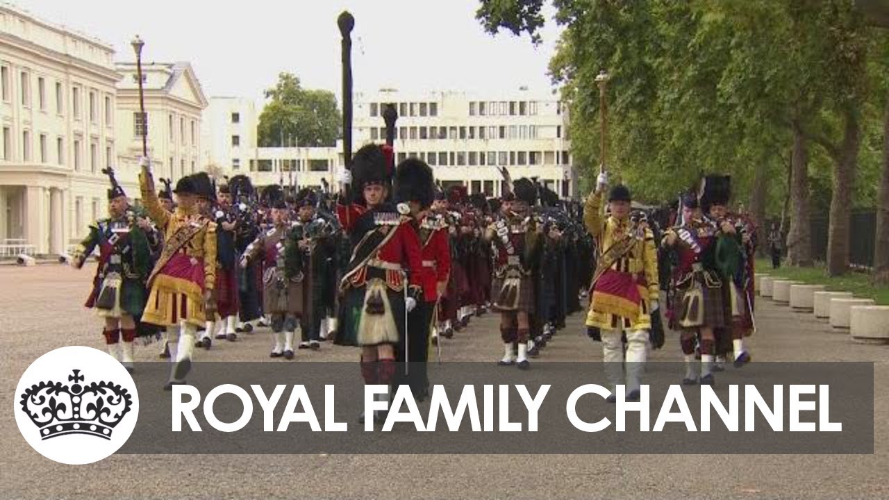 Massed Pipes and Drums Depart Wellington Barracks The Global Herald