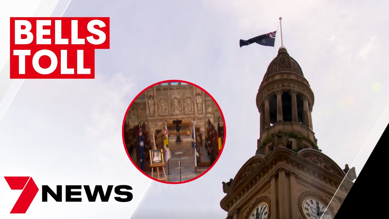 Bells tolls for Her Majesty Queen Elizabeth II in Sydney after she died