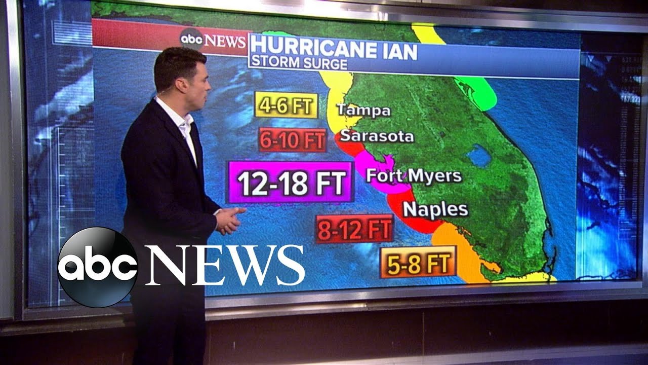 ABC News Live: Hurricane Ian may bring an 18-foot storm surge to parts ...